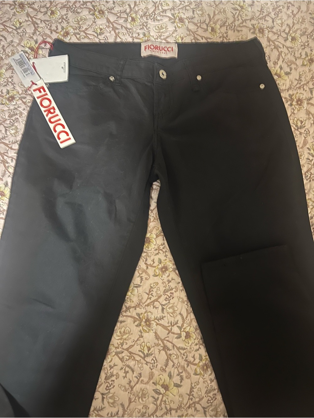 Fiorucci Black Straight-Leg Jeans